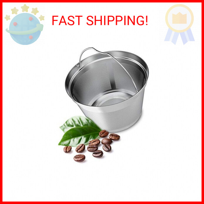 Stainless Steel Reusable 4-5 Cup Coffee Filter Basket Replacement