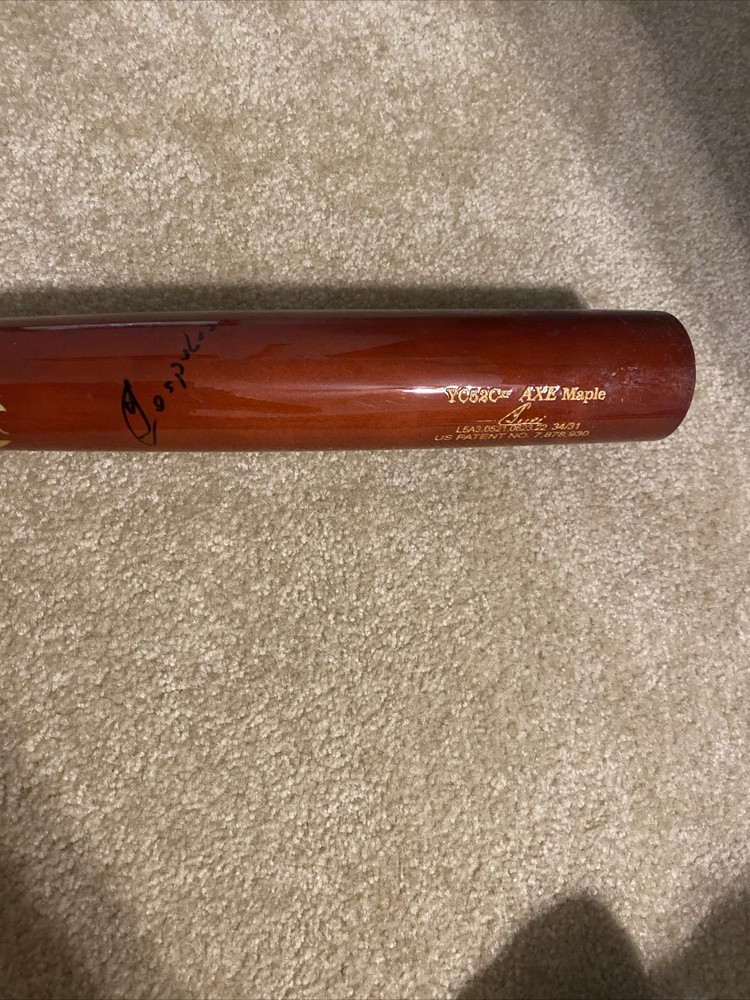 Yoelqui Cespedes Game Used Broken Bat Signed Authentic