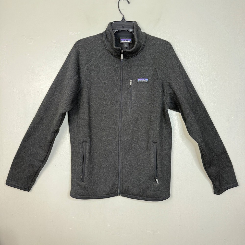 Patagonia Mens Better Sweater Polar Fleece Jacket Charcoal Size M