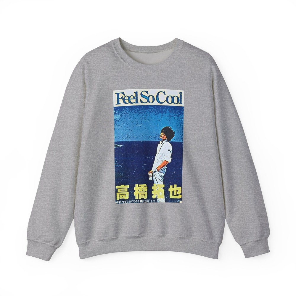 Feel So Cool Takuya Takahashi Graphic LS Unisex Heavy Blend™ Crewneck Sweatshirt