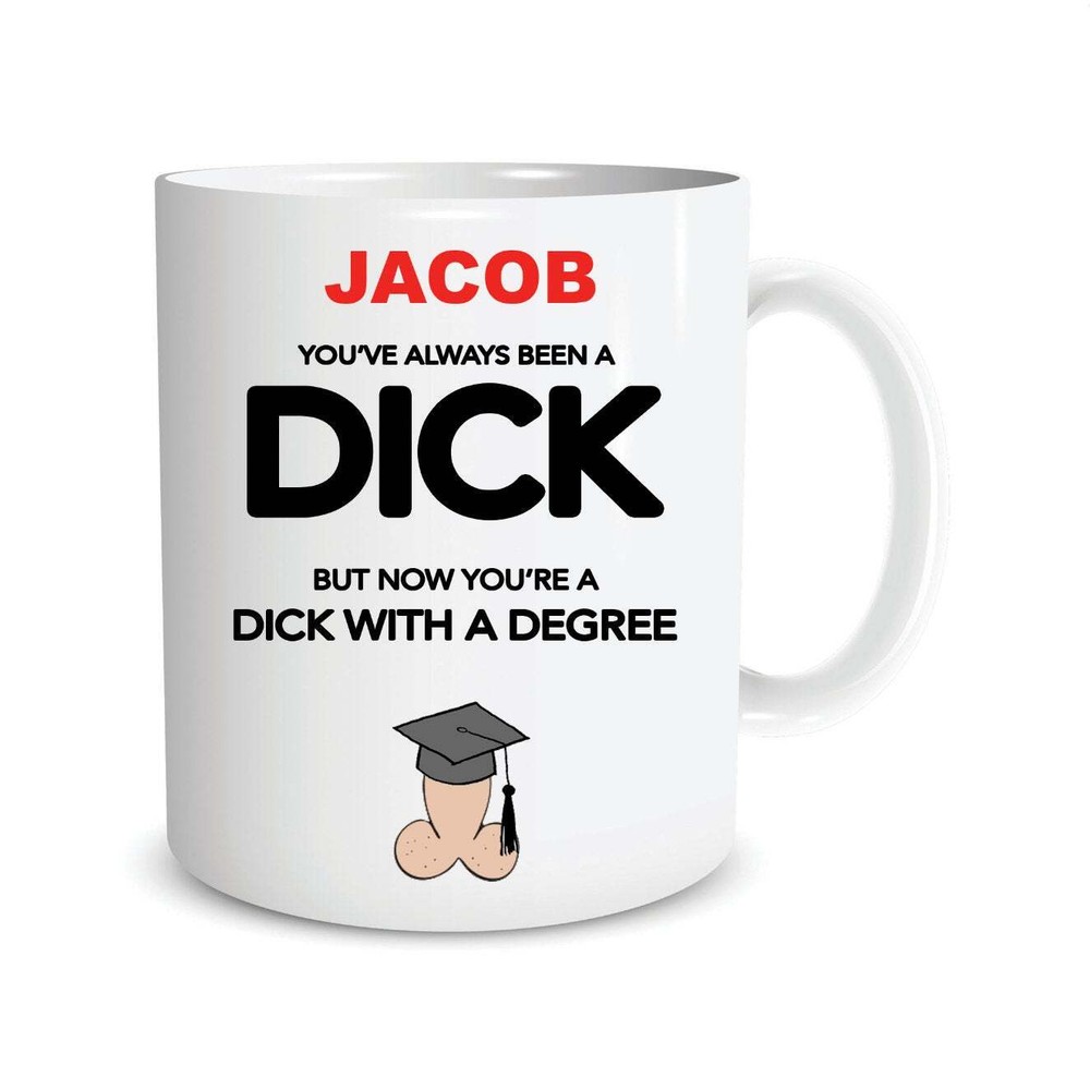 Funny Mug Personalised Graduation Gifts Clever Dck With A Degree Passed Exams