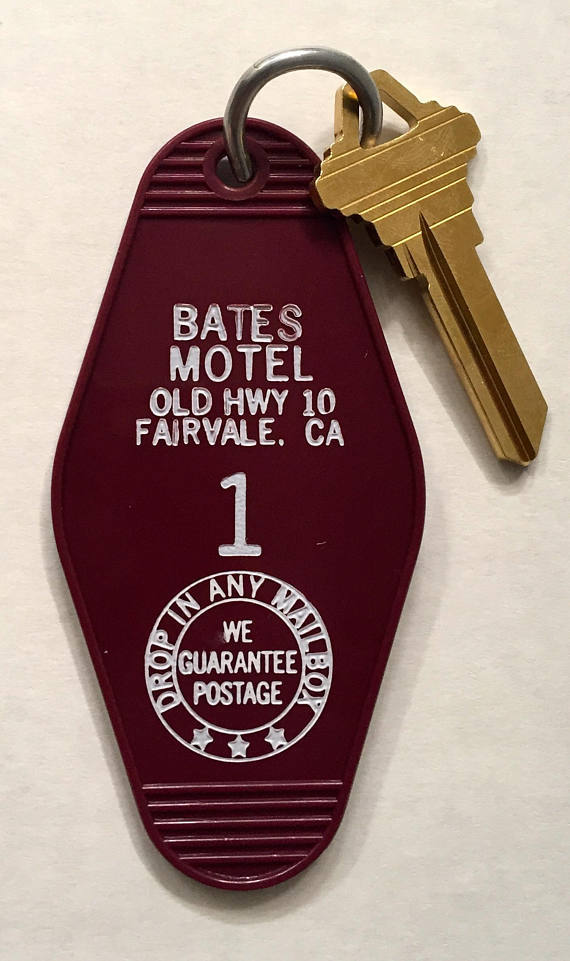 LIMITED TIME!!! BATES MOTEL Room Keyring/Keychain BUY ONE-GET ONE FREE!!!-image