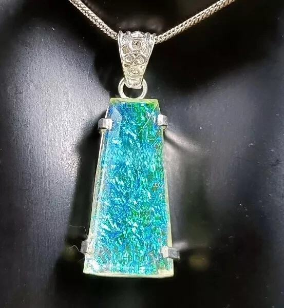 Certified 71 Ct Natural Fancy Monarch Doublet 925 Solid Silver Pendant Gemstone