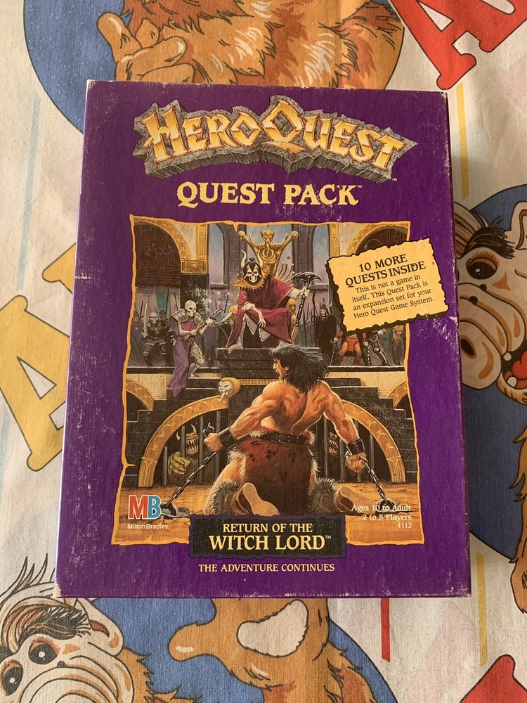 Hero Quest Return Of The Witch Lord Quest Pack Vintage Board Game Expansion 1991