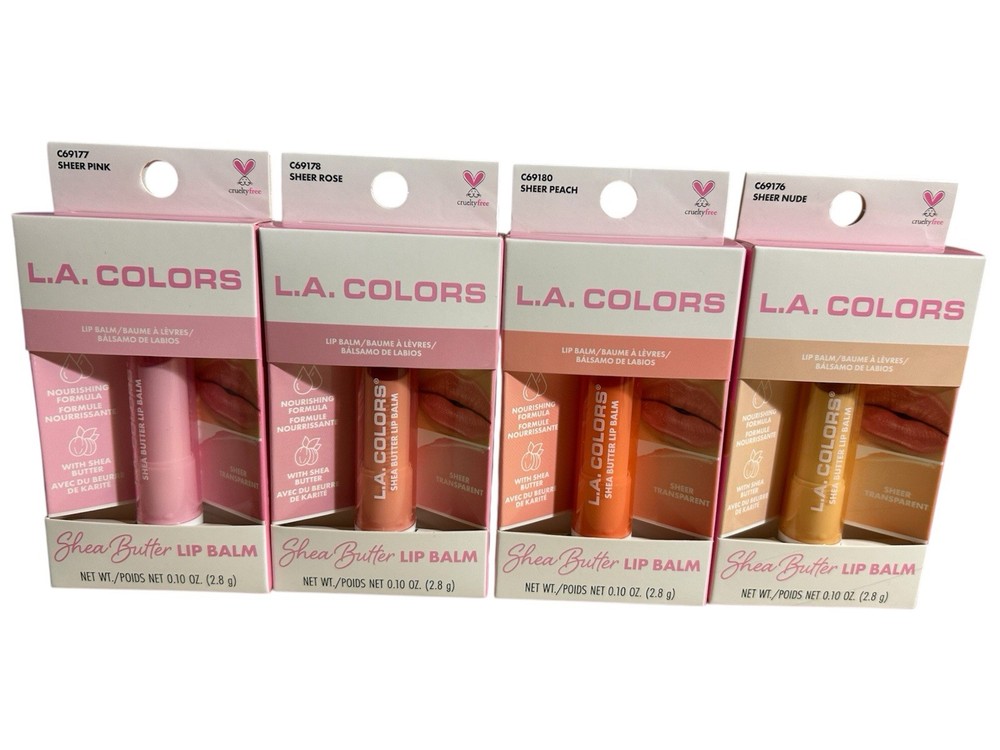 LA Colors 4-Pack Hydrating Shea Butter Lip Balm