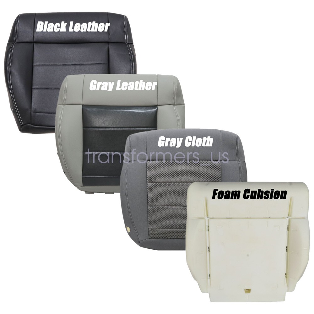 2008-2012 Jeep Wrangler Front Seat Bottom Cover & Foam Cushion Set