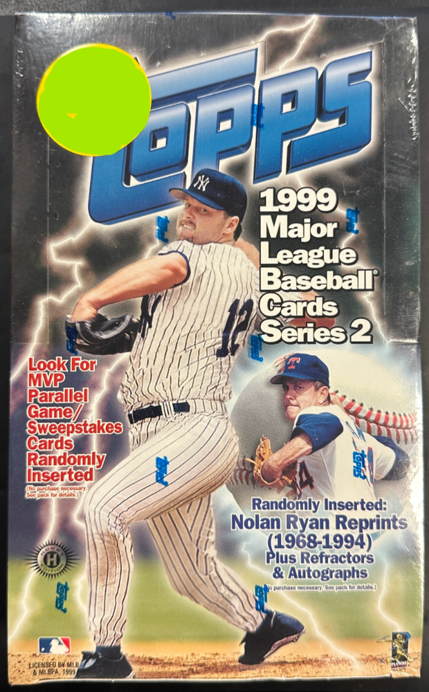 1999 Topps Series 2 Baseball Hobby Box Factory Sealed
