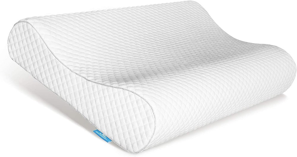 AM AEROMAX Contour Memory Foam Pillow, Cervical Pillow for Neck Pain Relief, ...