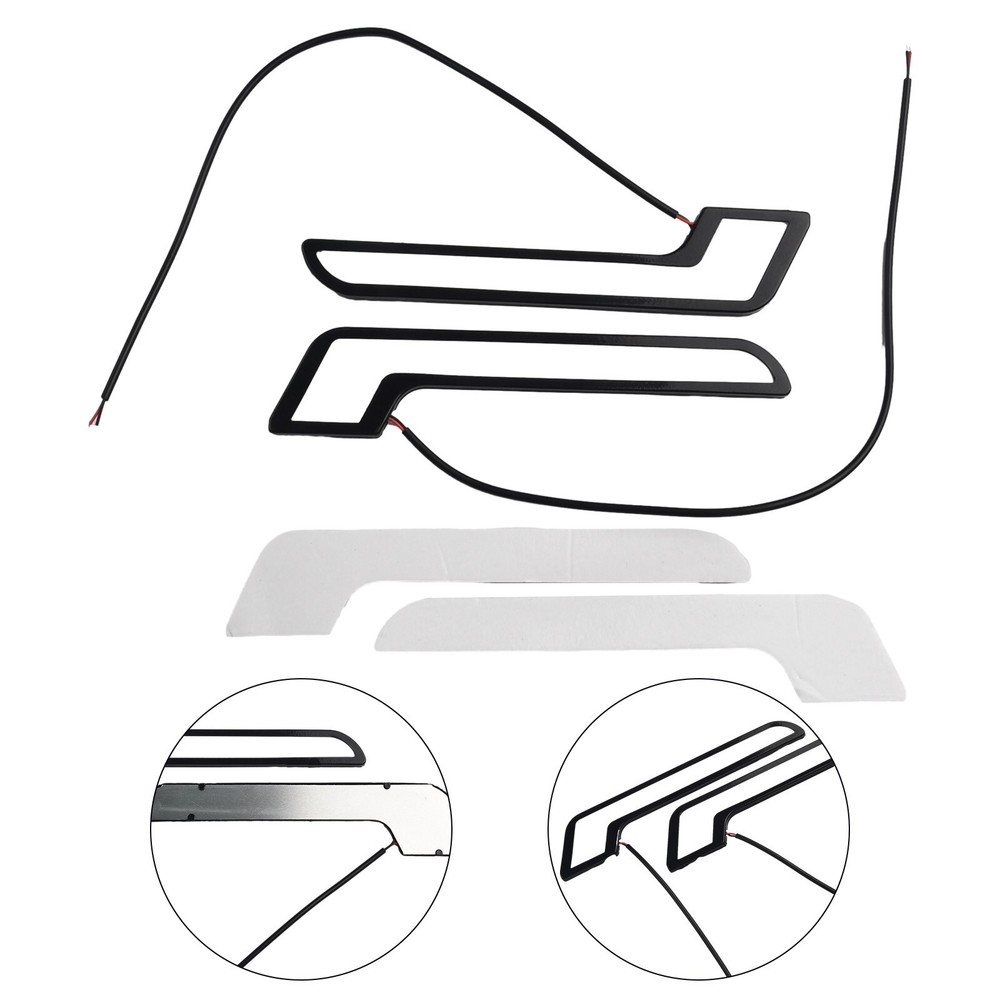 Blue COB LED Strip Fog Daytime Running Light for Car Auto Lamp Easy Install