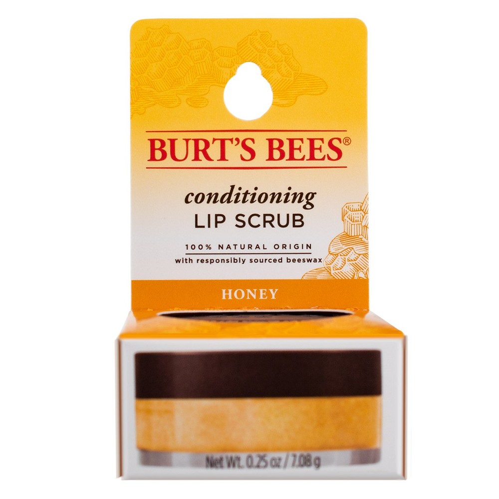 2 Pack Burt's Bees Honey Lip Scrub 100% Natural 0.25 oz