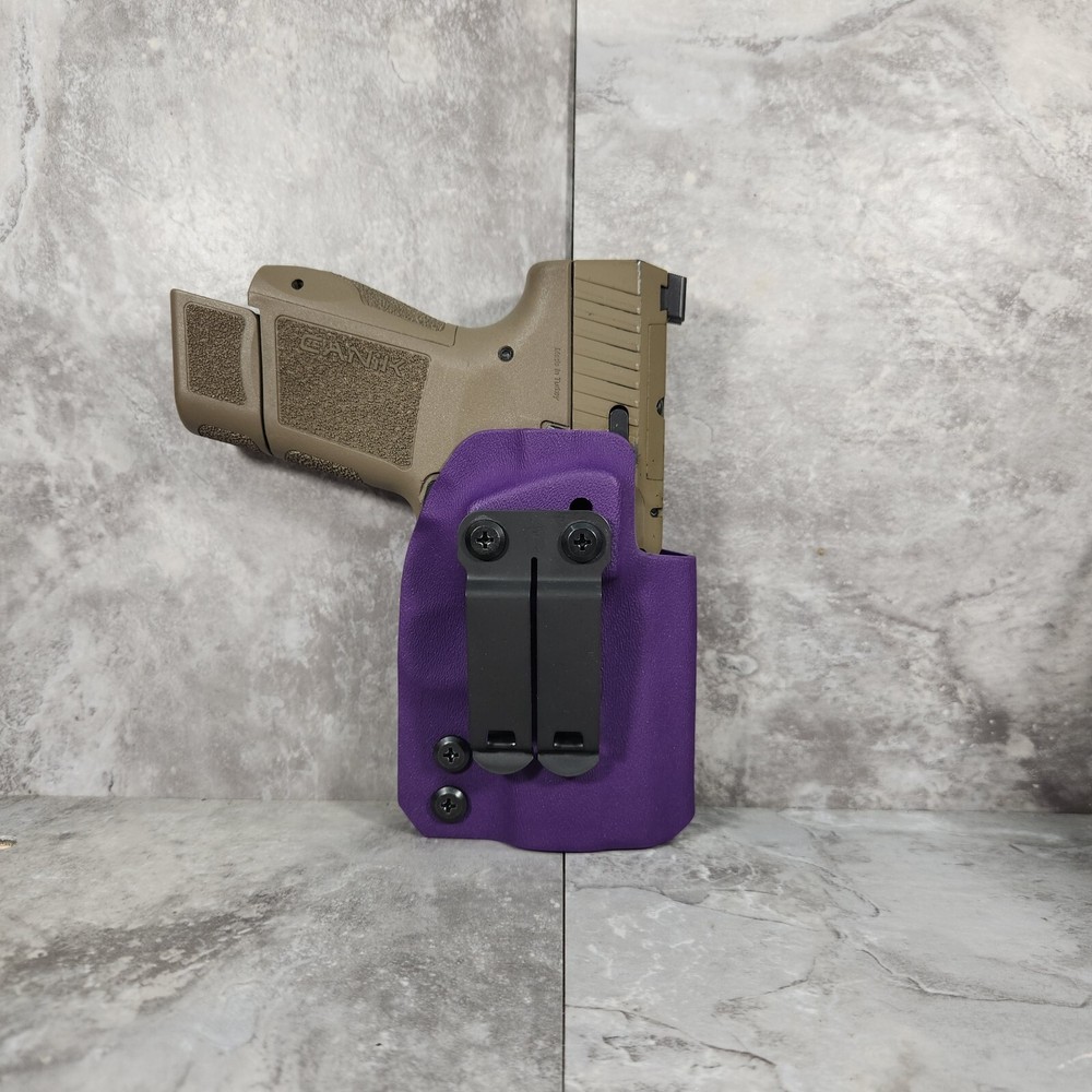 Custom IWB Holster with Mono Block in Purple for Your Preferred Firearm Model