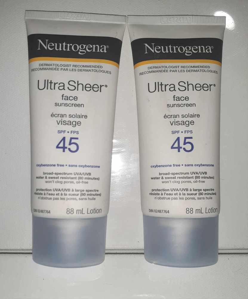 2-Pack Ultra Sheer SPF 45 Broad Spectrum Sunscreen Lotion 88ml Each