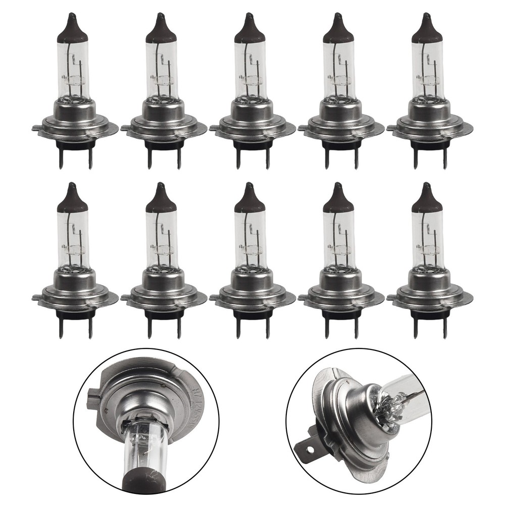 Easy Installation 10 Pack H7 Halogen Bulbs 12V 55W Car Headlight Lamps