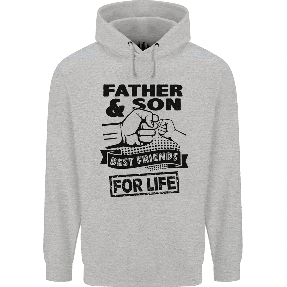 Father & Son Best Friends for Life Mens 80% Cotton Hoodie