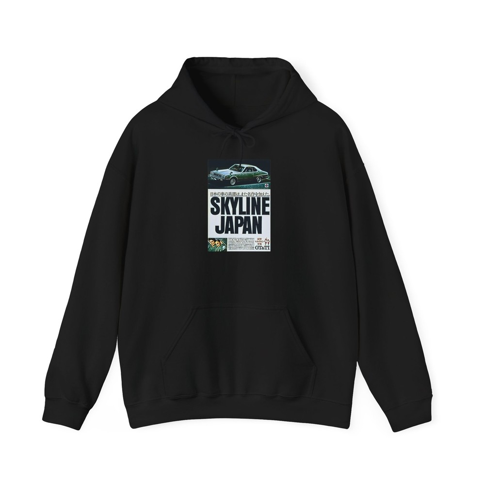 Nissan Skyline Japan Retro Graphic Print LS Unisex Heavy Blend Hooded Sweatshirt