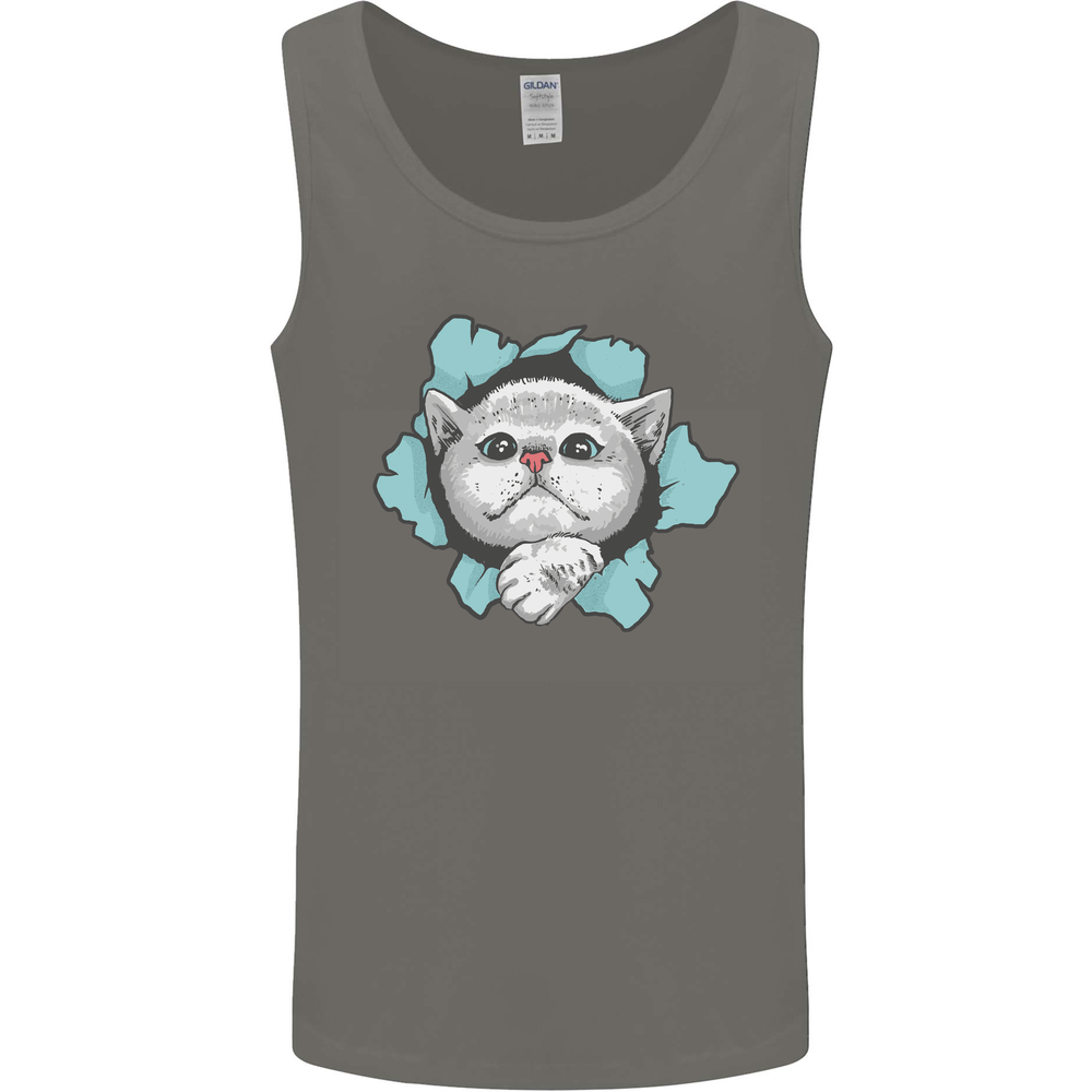 Cat Hole Mens Vest Tank Top