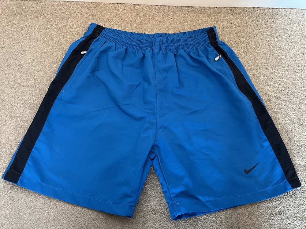 NIKE The Athletic Dept. Shorts Men's XXL Blue Zip Pocket Sports