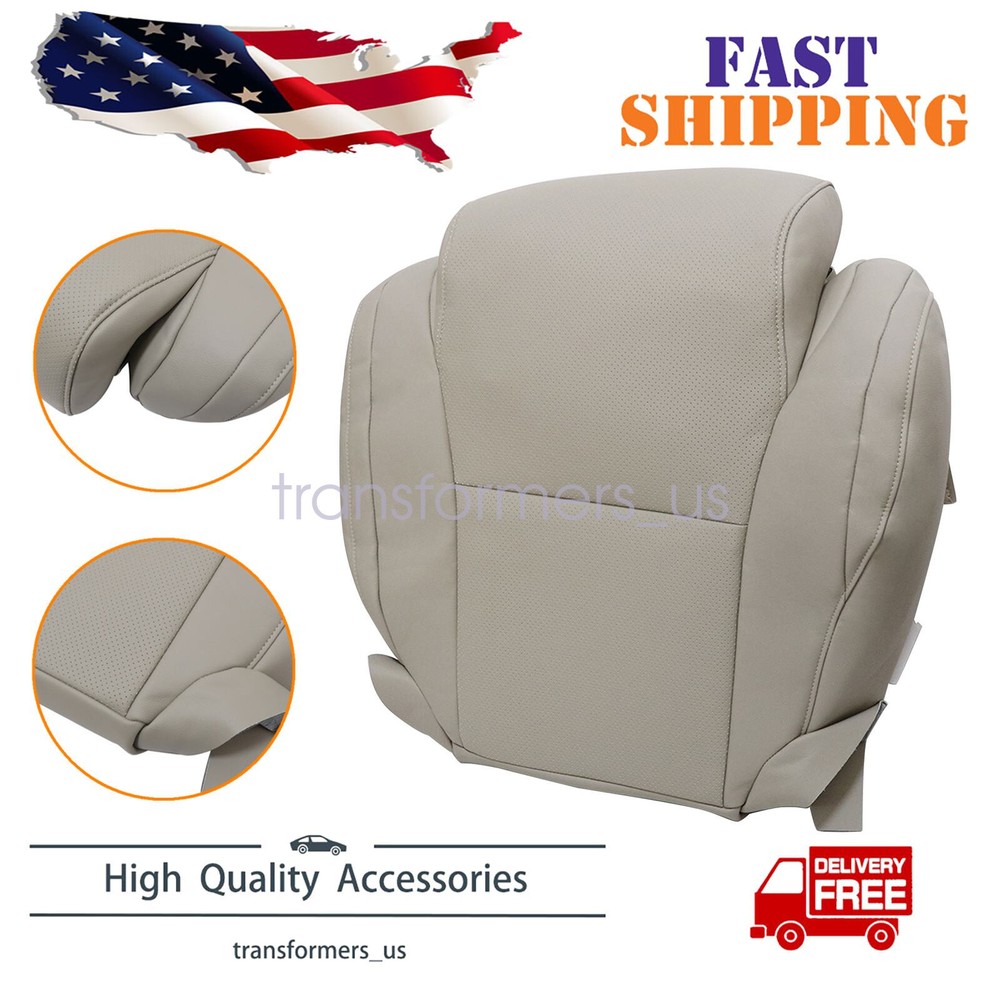 For 2008-2014 Toyota Sequoia Driver Bottom Perforated Leather Seat Cover Tan