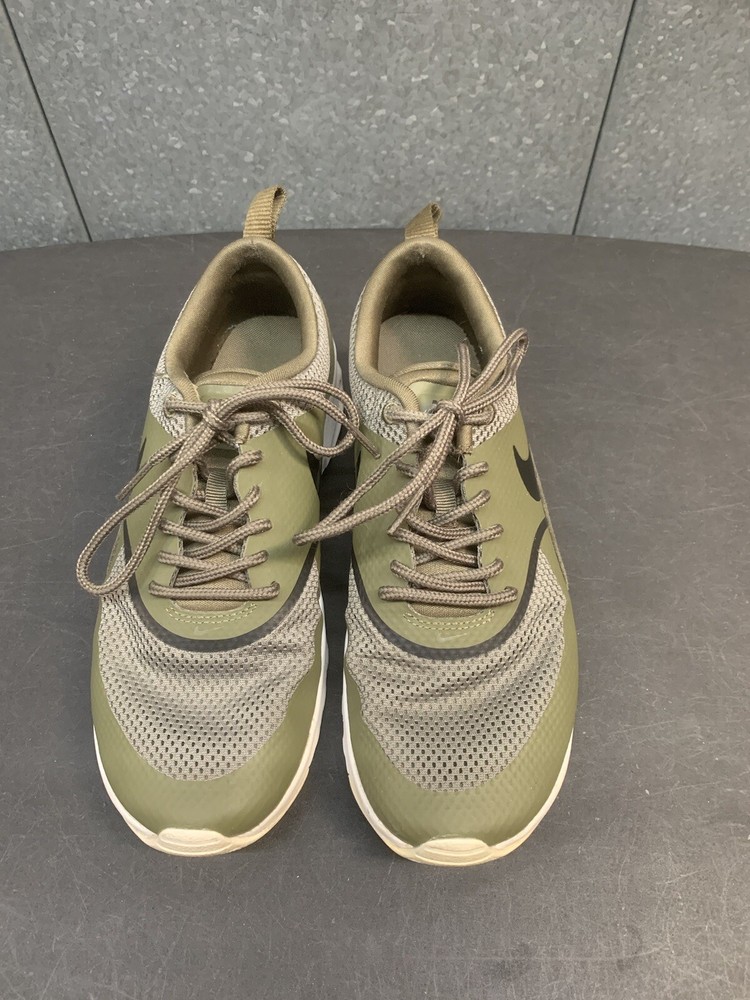 Nike Shoes Womens Air Max Thea Kahki Green Mesh Running Trainers US 6.5