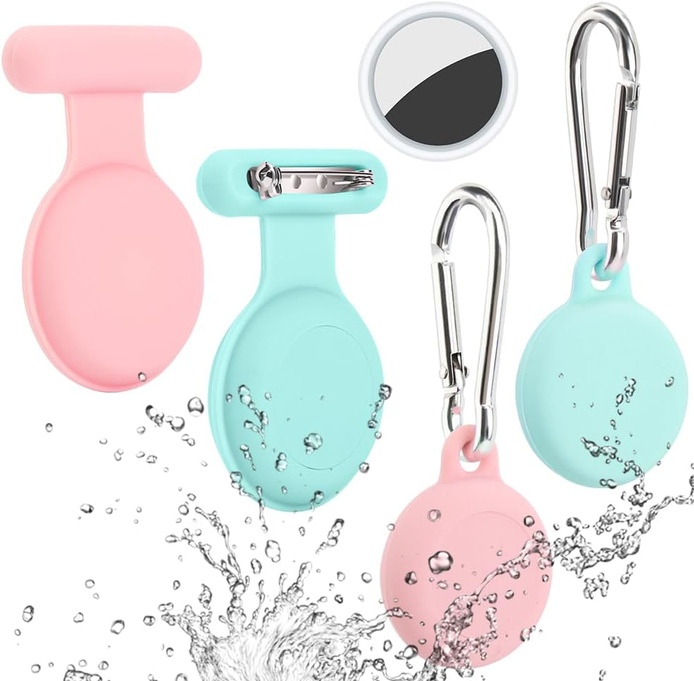 4 Pack Durable Airtag Holder Case for Apple Air Tag with Anti-Loss Design
