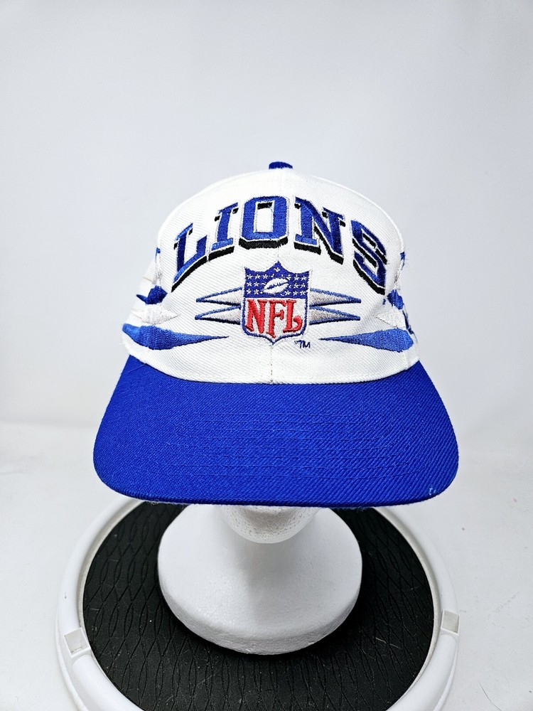 VINTAGE Detroit Lions Hat Cap Snap Back Football Logo Athletic Diamond Mens 90s