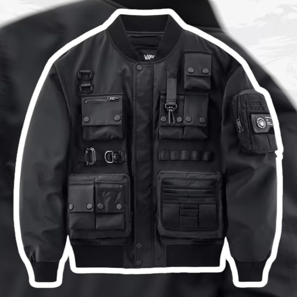 PRESALE:Techwear Jacket | Bomber Jacket | Streetwear | Grim Reaper | Fighter Jet-image