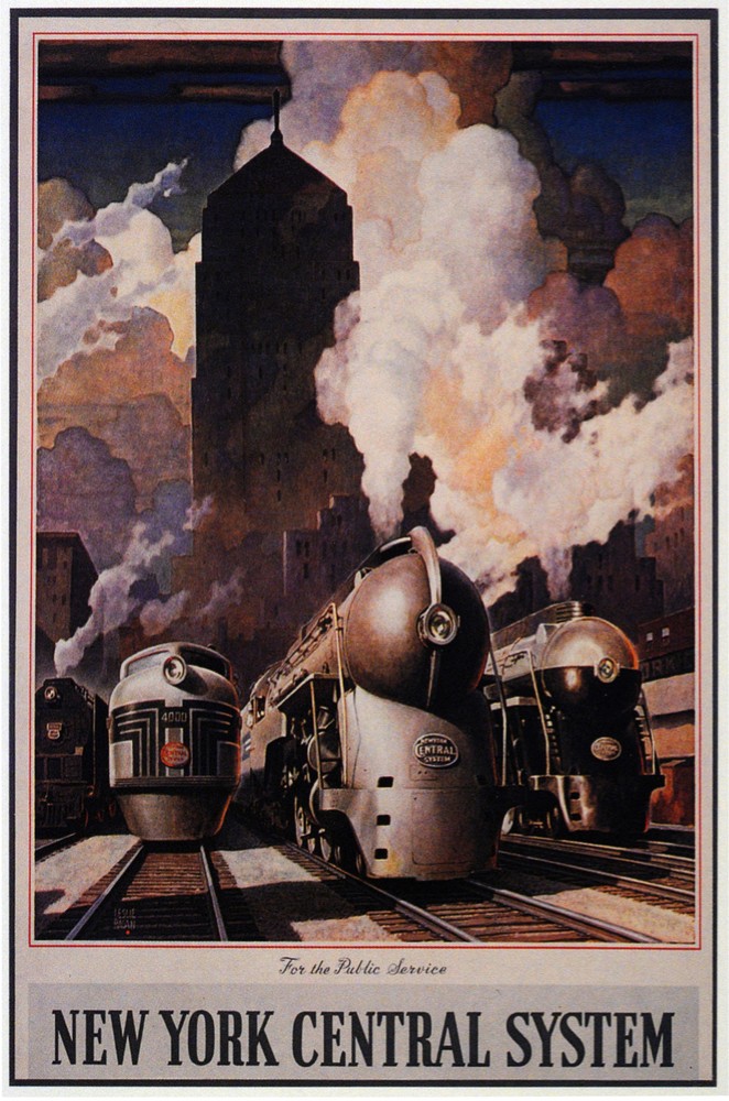 Train Collector Decoration  Design Poster.New York Central System.Railroad.904i