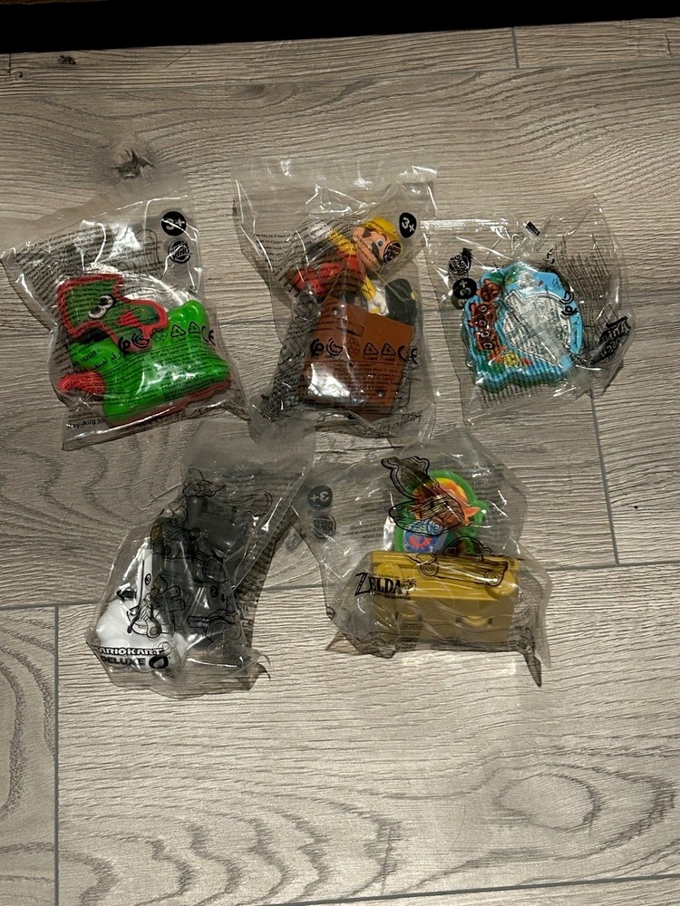 2021 Burger King Nintendo Switch Toys 5-Piece Collectible Set