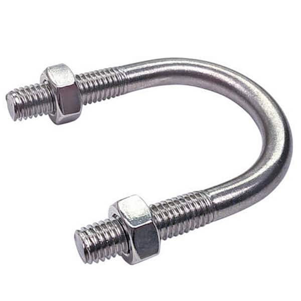 2-Inch Galvanized Steel U-Bolt Pipe Clamp Fastener Hanger Made in USA
