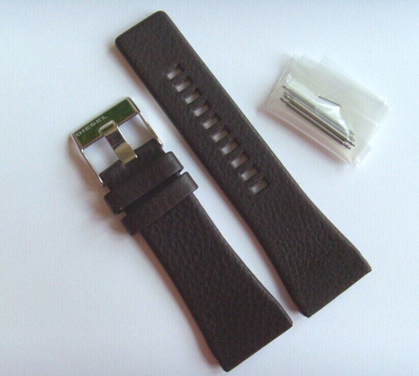 DIESEL Original Replacement Leather Strap DZ4139 Watch Strap Brown 30 Mm