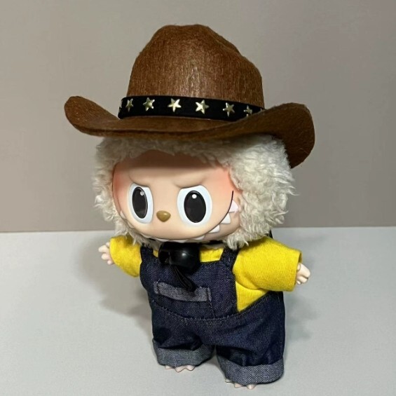 POP MART LABUBU The Monsters Plush Doll Western Cowboy Outfit Set No Toys