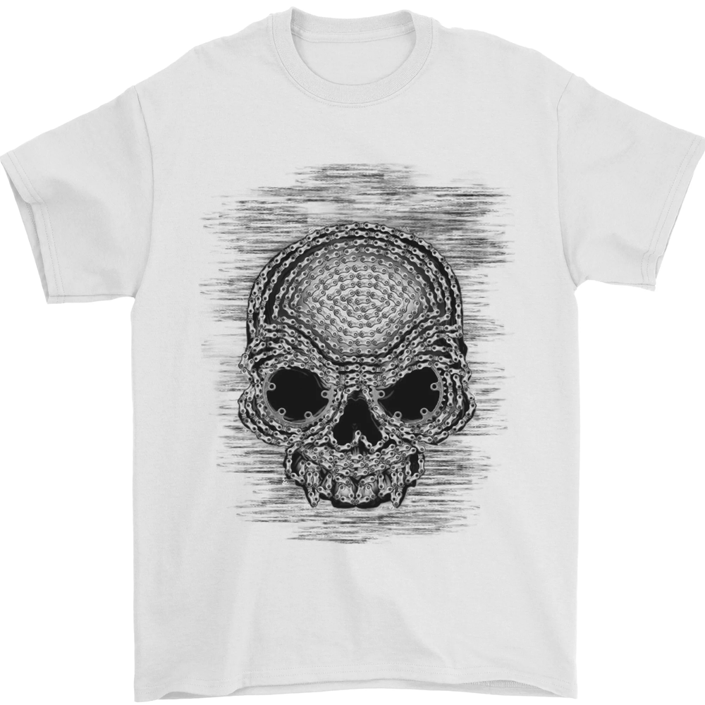Skull of Chains Mens T-Shirt 100% Cotton