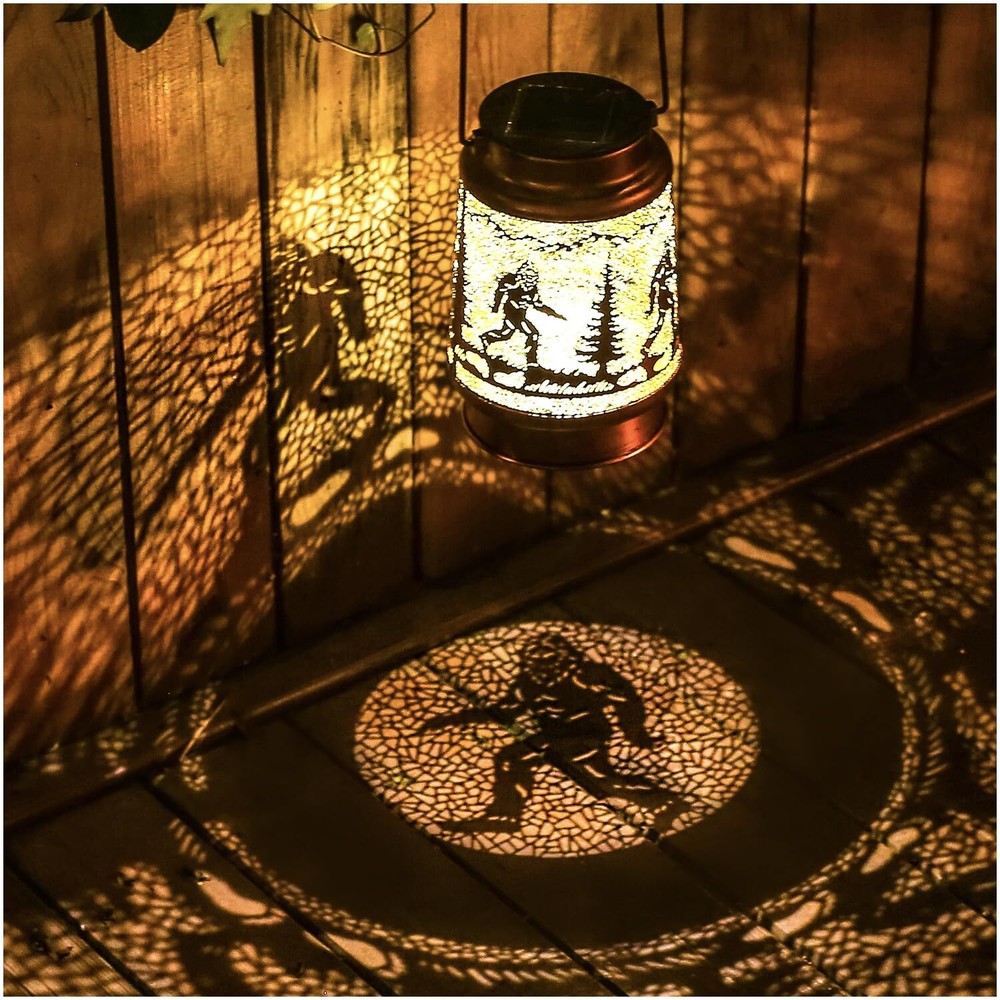 Bigfoot Solar Lanterns Outdoor Waterproof Hanging Solar Lights Big Foot Sasqu...