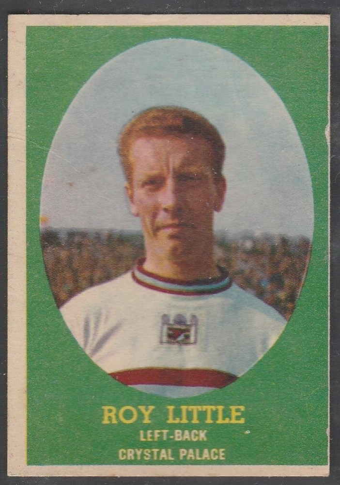 Roy Little 1962 Bazooka Crystal Palace Legend Football Card