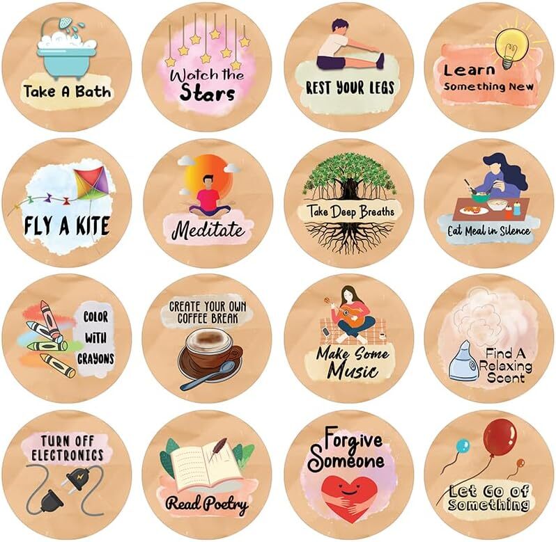 Take a Break Stickers Series 2 – 5 Sets of 16 Fun Designs  