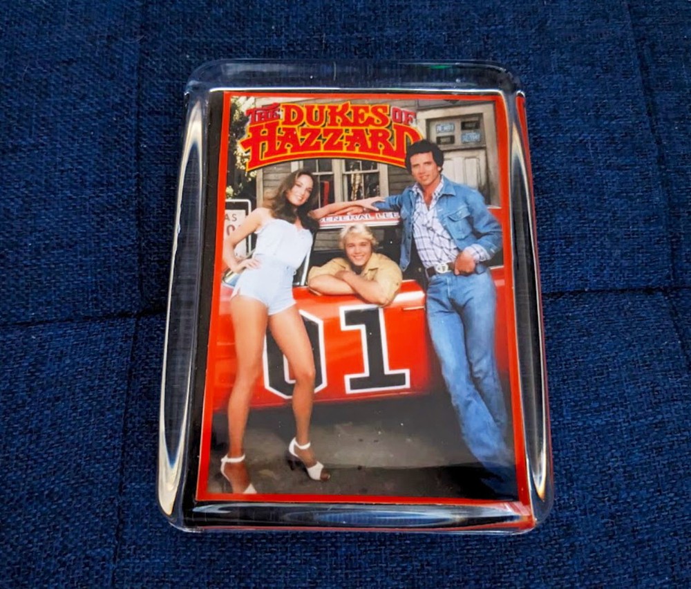 Dukes Of Hazzard Glass Paperweight Limited Edition Elegant Collectible +Gift Box