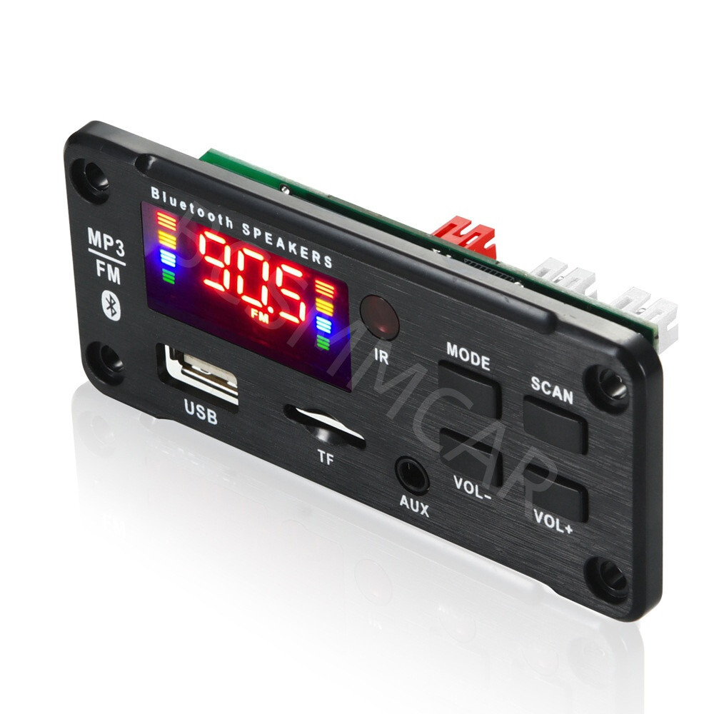 2x25W Amplifier Bluetooth 5.0 MP3 Player Decoder Board 12V Car FM Speaker Module