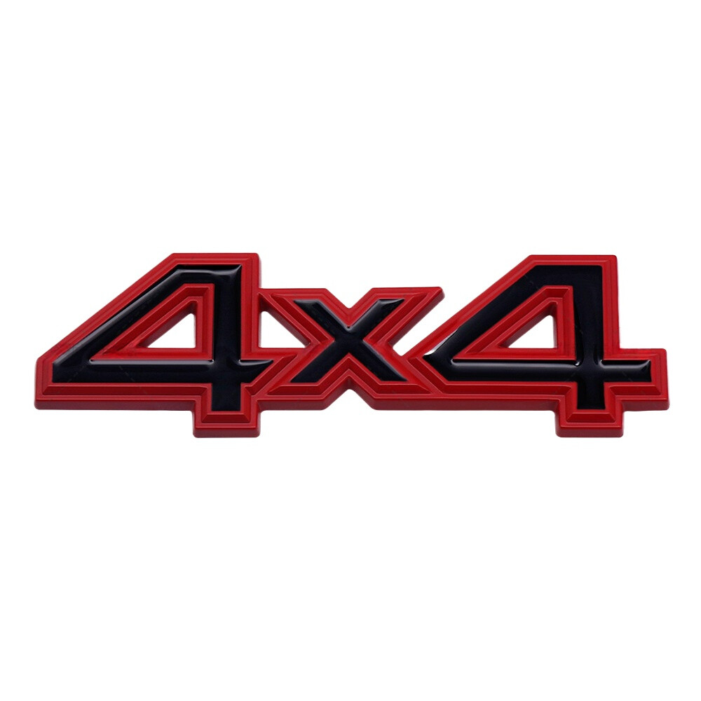 Red Black 4x4 Badge Car Tailgate Trunk Emblem for Tundra 4Runner Tacoma