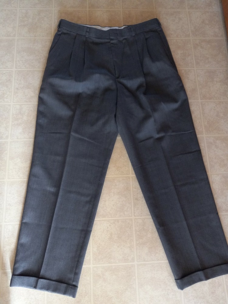 Men's Slates By Levi's Vintage Gray Sz 36x 30 Inseam Original Fit