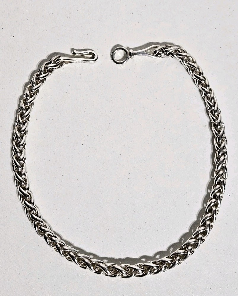 Rare Georg Jensen Vivianna Torun Bulow Hube Foxtail 9mm Sterling Silver Necklace