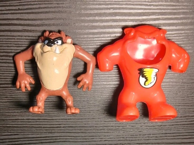1991 Looney Tunes Tasmanian Devil Taz Flash McDonald's Happy Meal Toy