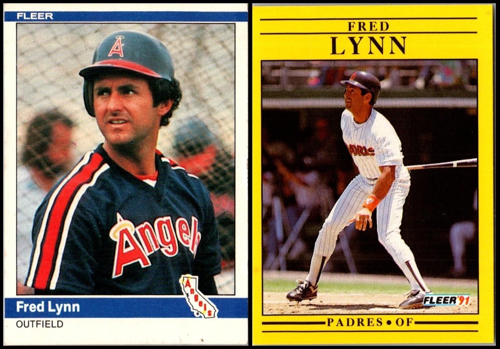 Fleer Fred Lynn (2) Card Lot - THE ULTIMATE COLLECTOR'S PRIZE – ONLY FOR THE ...