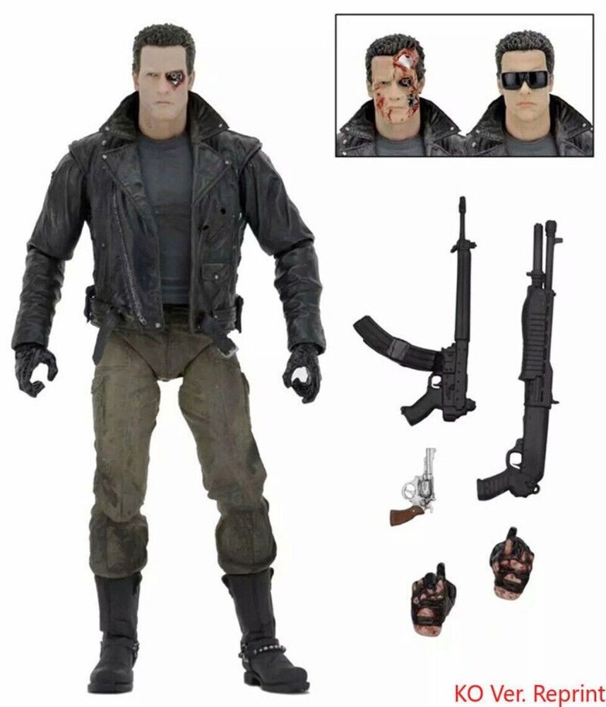 NECA Terminator T800 Arnold Schwarzenegger Soldier Action Figure Model Toy