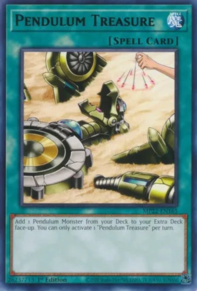 Pendulum Treasure MP22-EN165 Rare 1st Edition Near Mint Yu-Gi-Oh Card