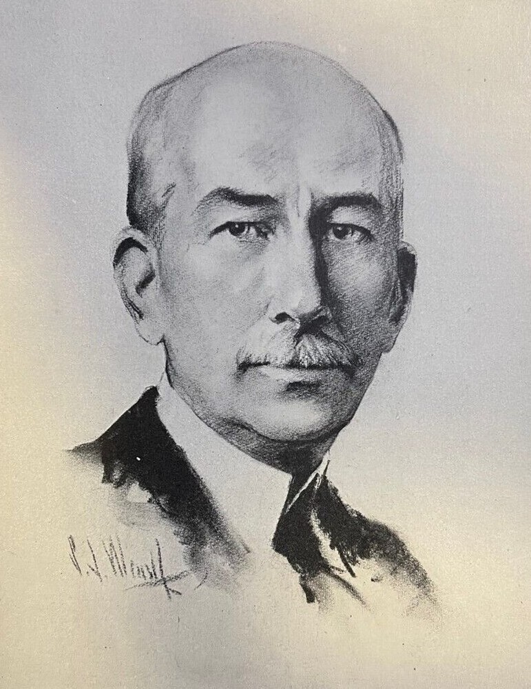 1925 Vintage Magazine Illustration Colonel Edward M. House