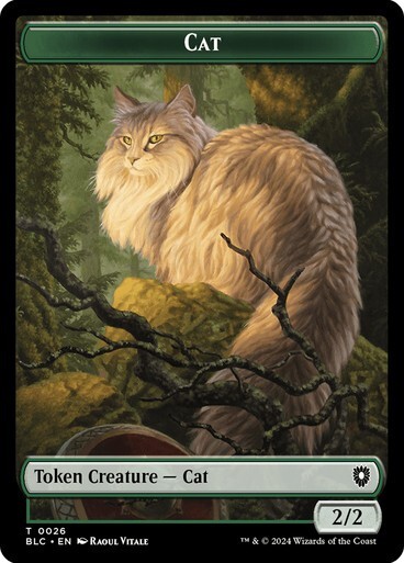 Cat | Elemental Double Sided Token [Bloomburrow] MTG-image