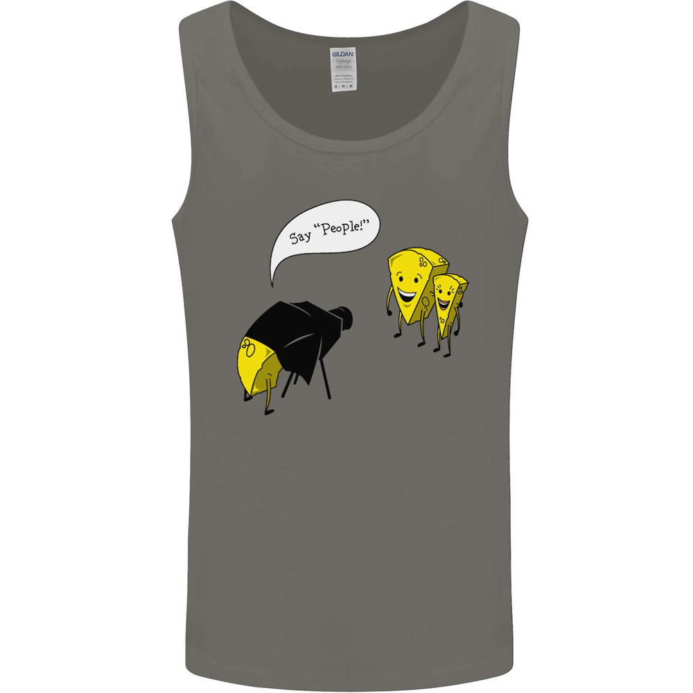 Say People Funny Photography Photographer Mens Vest Tank Top