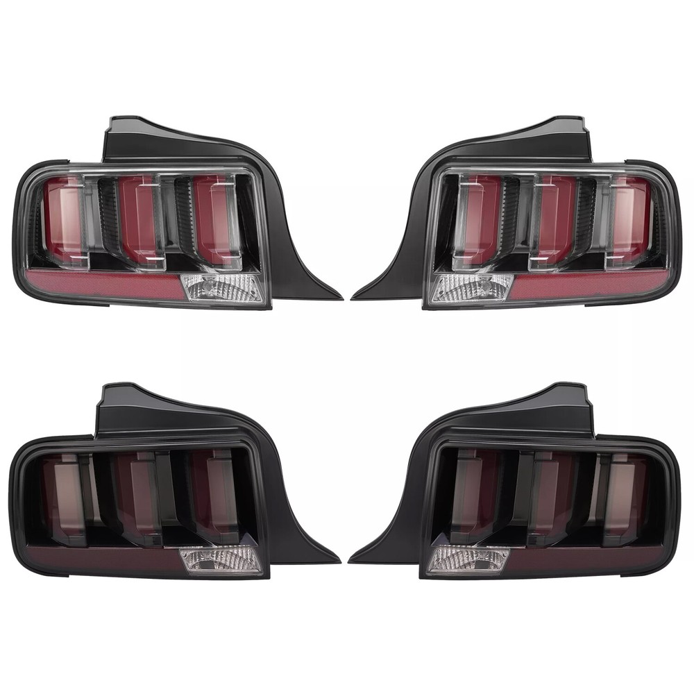 Clear/Smoked Lens LED Tail Lights Brake Lamp For Ford Mustang 2005-2009