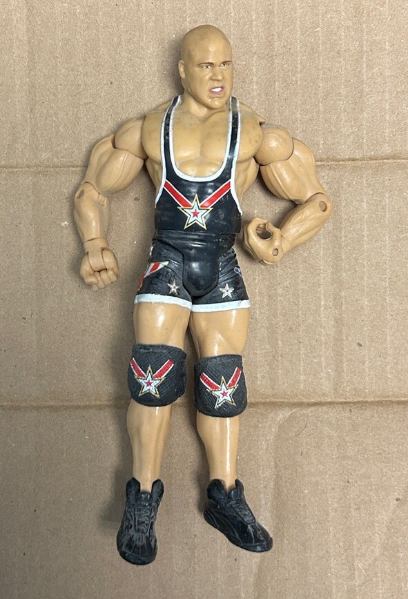 Kurt Angle Jakks WWE WWF Wrestling Figure Ruthless Aggression Treacherous Trios