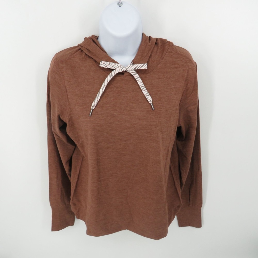 Members Mark Womens Brown Hooded Shirt Size XXL New With Tags-image